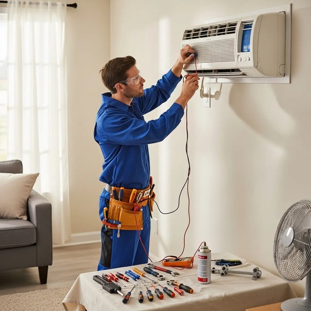 Karşıyaka Daikin Daikin klima gaz dolumu ve bakım – Enerji verimliliği artırıldı. - Teknik servis örneği